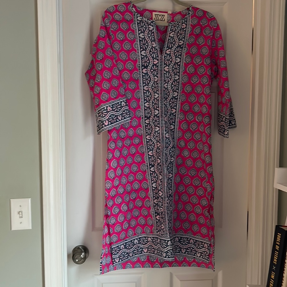 J. Crew X SZ Blockprints tunic dress